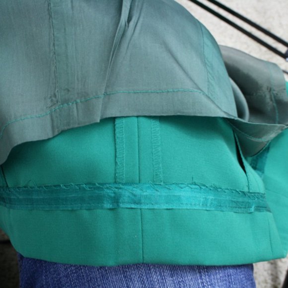 Vintage 80's R. B. Design Group Lime Green Poly Microfiber Midi Dress SZ 8 EUC - Picture 12 of 12